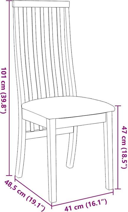 Produktbild vidaXL Esszimmerstuhl