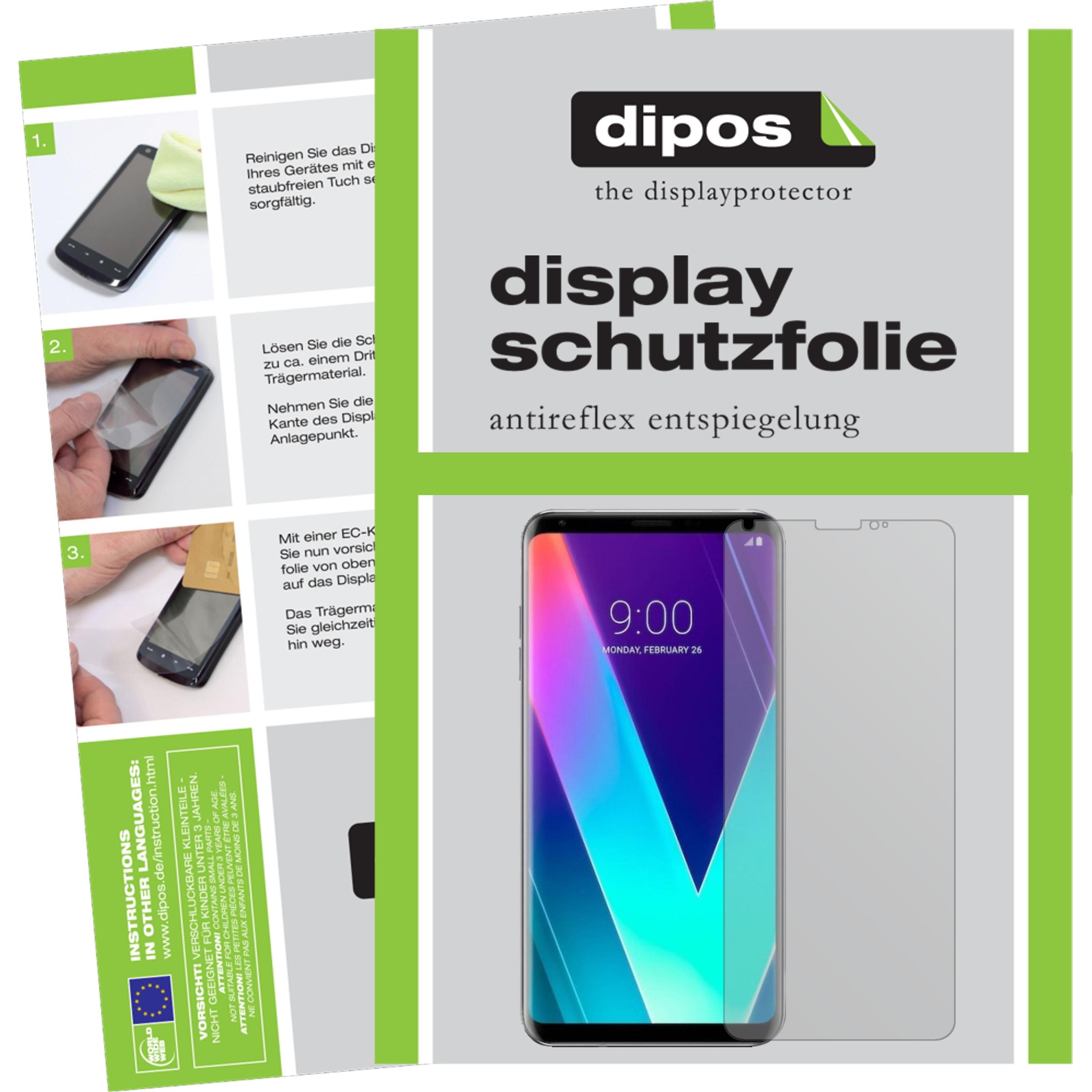 Dipos Displayschutzfolie Antireflex (2 Stück, LG V30S ThinQ), Smartphone Schutzfolie, Transparent