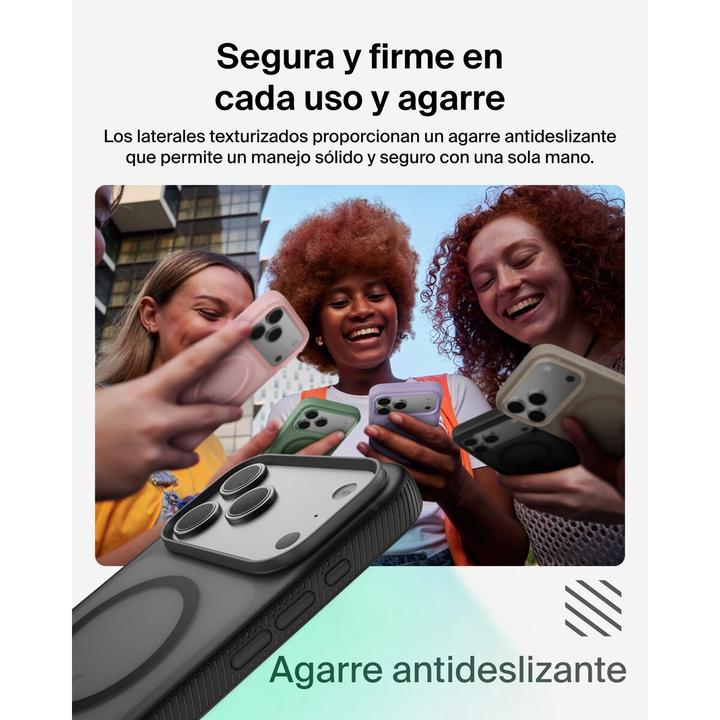 Productafbeelding Belkin Grip magn. Schutzhülle iPhone 17 Pro schwarz MSA035hqBK (Apple iPhone 17 Pro)