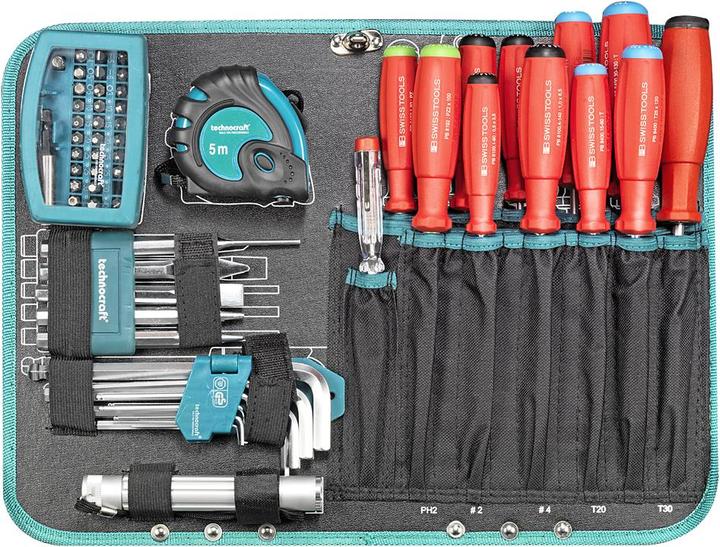 Produktbild technocraft ABS-Werkzeugkoffer PRO CHROME PREMIUM 152-tlg (152 Teile)