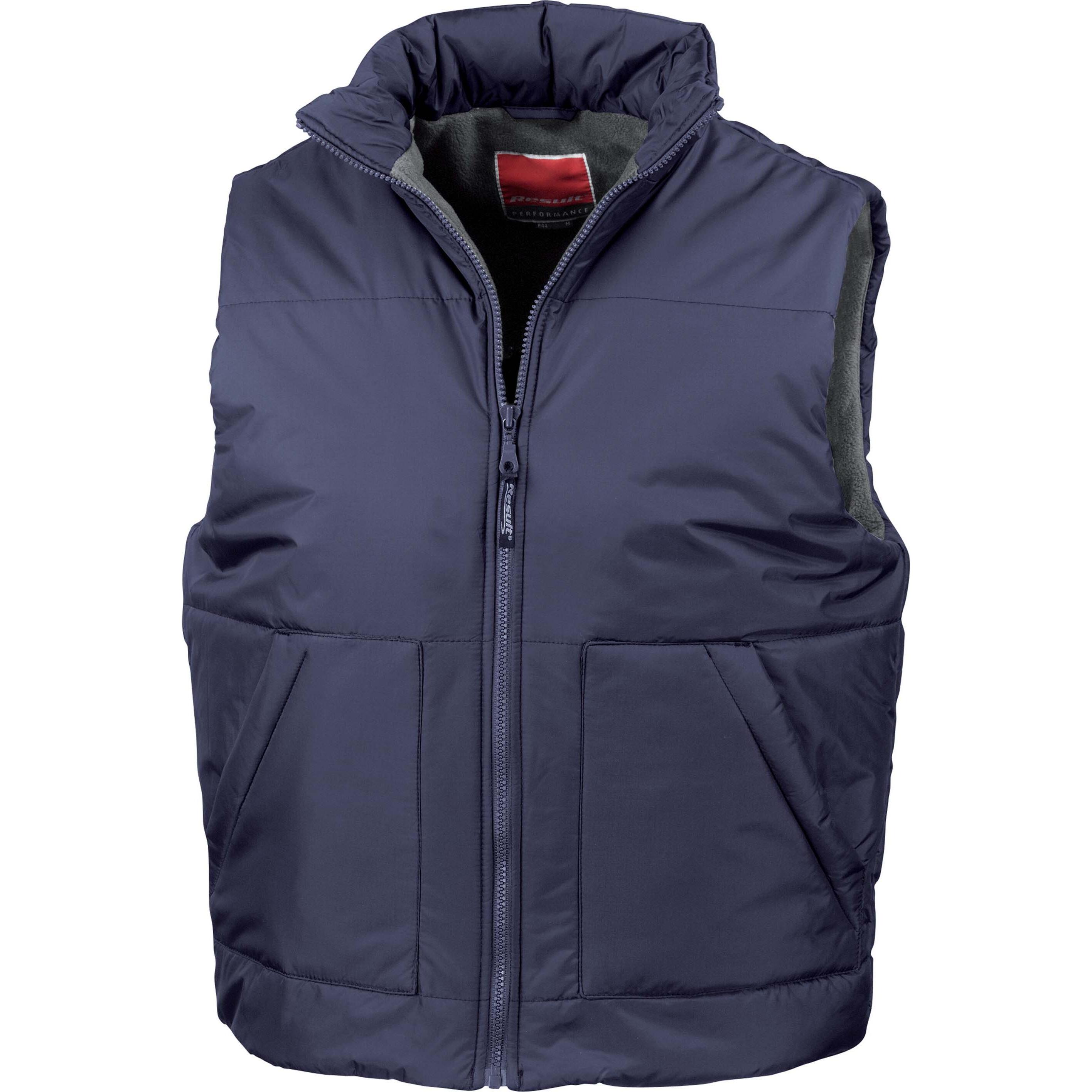 Regatta, Herren, Weste, Kariban Steppwesten ohne Ärmel mit Fleece-Futter, Blau, (L)