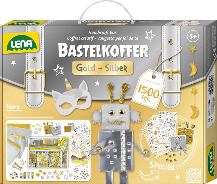 Actual product image Lena Craft case gold & silver approx. 1.500 T