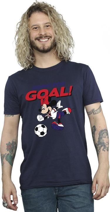 Immagine prodotto Disney Minnie Mouse Going For Goal Maglietta Uomo (M)