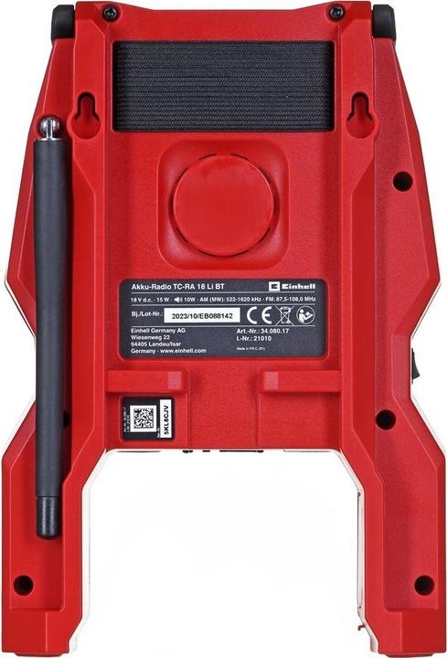Actual product image Einhell Battery radio TC-RA 18 Li BT (AM, FM, Bluetooth)