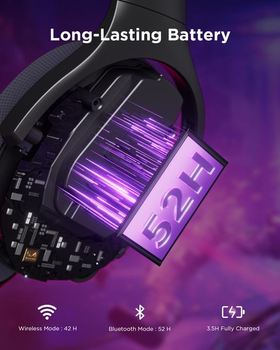 Actual product image Lenovo Legion H410 Wireless Gaming Headset (P) (Wireless)