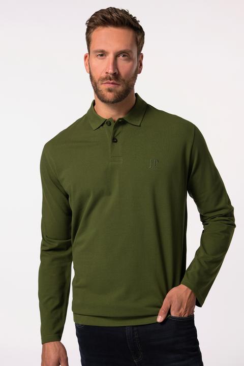Produktbild JP1880 Poloshirt, Bauchfit, Basic, Langarm, Piqué, XXL bis 8 XL (7XL)