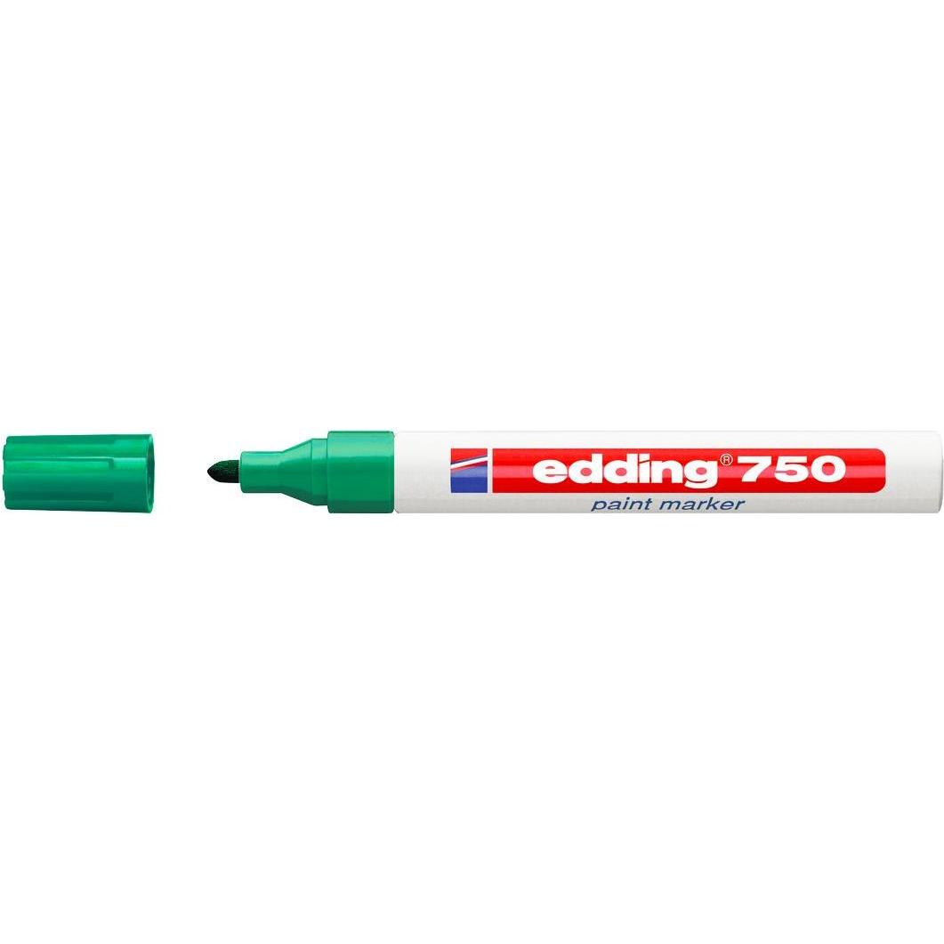 Edding, Marker, Lackmarker 750, 2-4 mm, versch. Farben, versch. VE (Grün, 4 mm, 10 x)