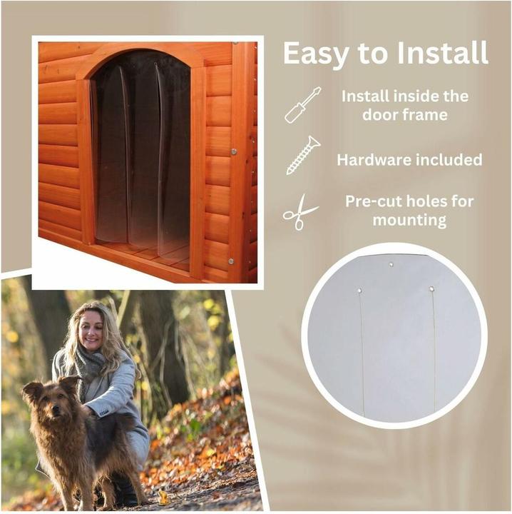 Productafbeelding Trixie natura kunststof deur voor hondenkennel (Hondenkennel)