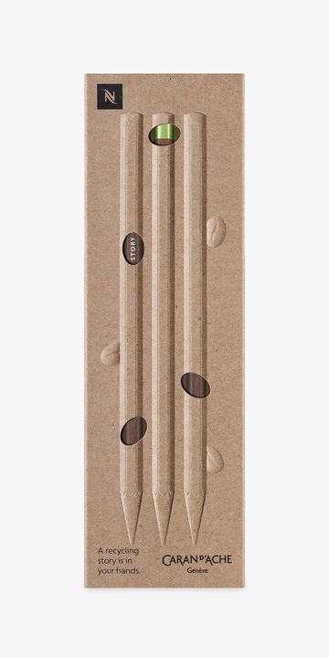 Actual product image Caran d'Ache Nespresso Swisswood (3 mm, HB, 3 x)