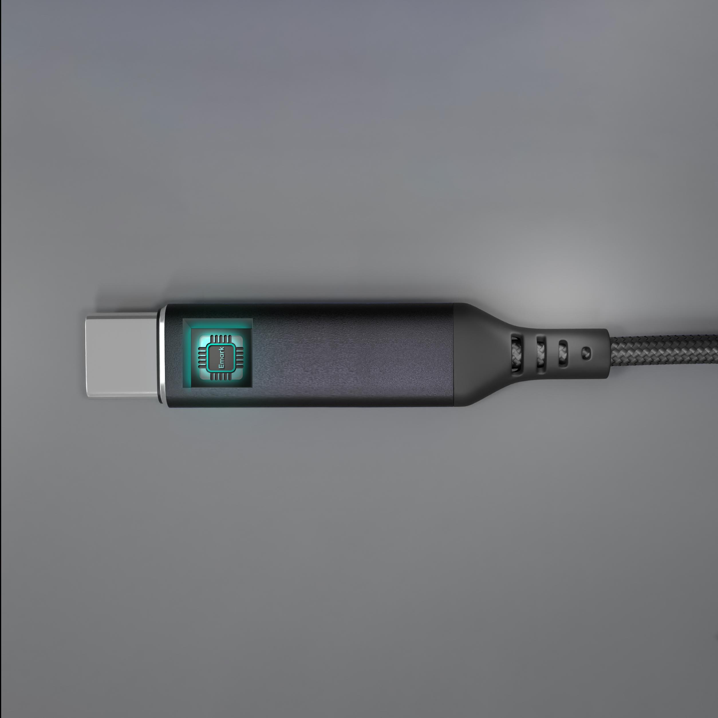 Thumbnail - Smrter USB-C Kabel USB 2.0 USB-C Stecker, USB-C Stecker 1 m Anthrazit mit OTG- (1 m, USB 2.0), USB Kabel