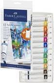 Productafbeelding Faber-Castell Acrylverf in tube, kartonnen doos à 12 stuks Sterk gepigmenteerde, lichtechte kleuren met glans (20 ml)