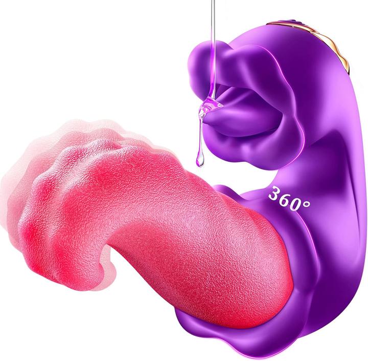 vibrator mit fernbedienung rossmann 10 Patterns Silikon Zungenvibrator mit Klitorissaugung & G-Punkt  stimulierendem Sexspielzeug für Frauen main image 0