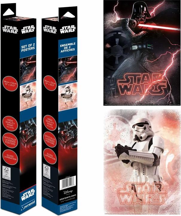 Actual product image Pyramid STAR WARS - L'Empire - Set 2 Posters 52 x 38cm