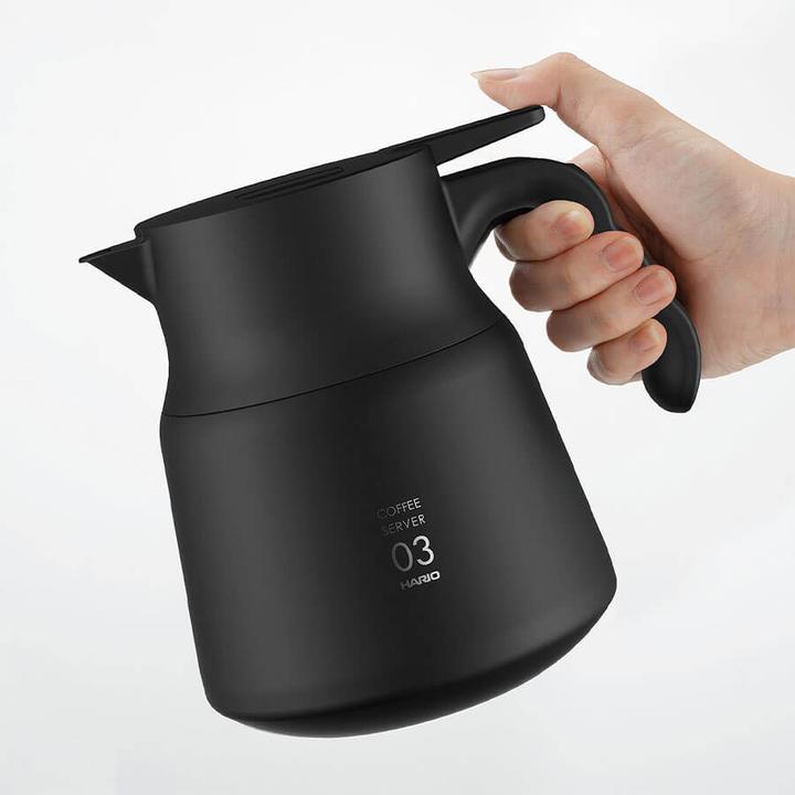 Image du produit Hario Serveur isolé en acier inoxydable V60-03 PLUS Noir - 800 ml (0.80 l)