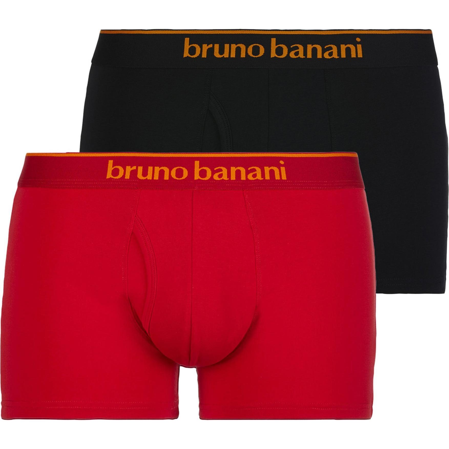 Bruno Banani, Herren, Unterhosen, Boxershort Casual, Schwarz, (XL, 2er Pack)