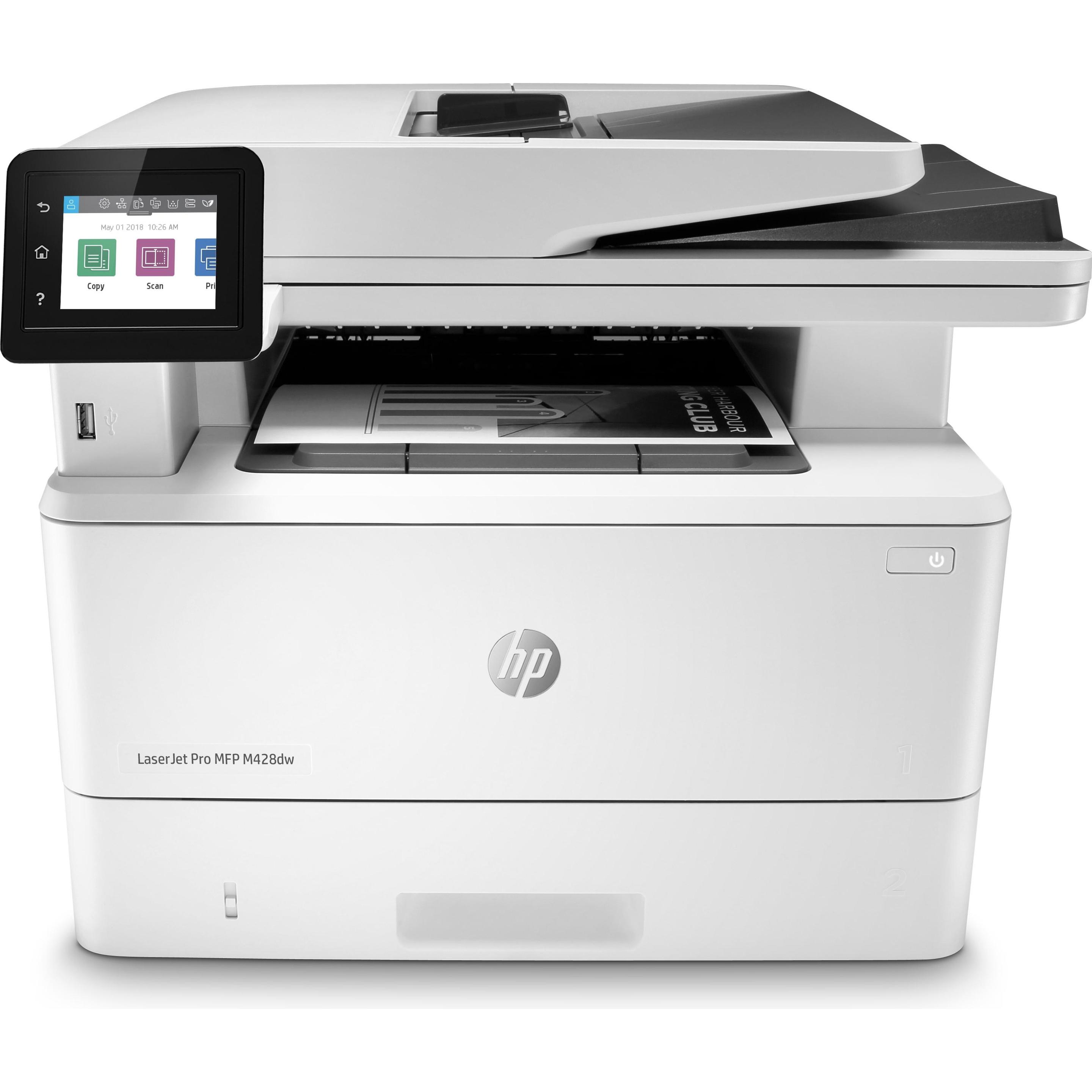 HP M428dw LaserJet Pro (Laser, Schwarz-Weiss), Drucker, Weiss