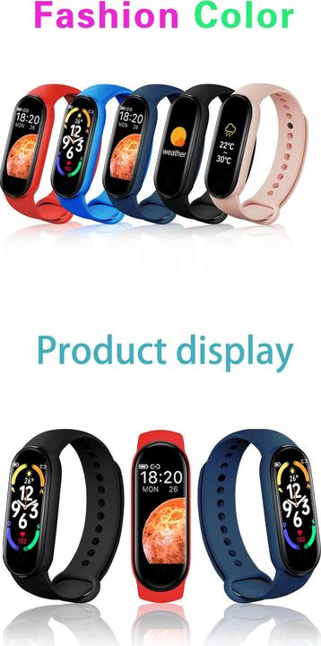 Produktbild PhoneLook Active Fitness Tracker M7 Intelligentes Sportarmband Smart Watch Bluetooth Dunkelblau