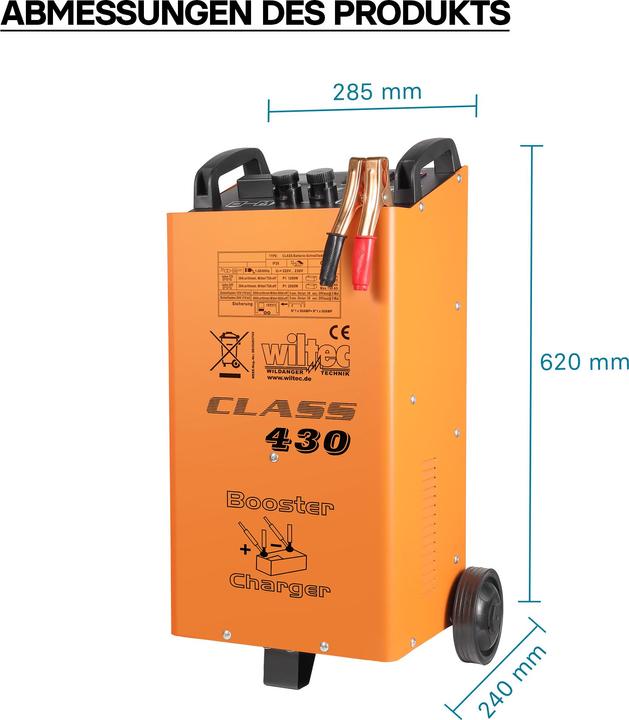 Produktbild Wiltec Batterieladegerät (12V, 24V, 30 A)