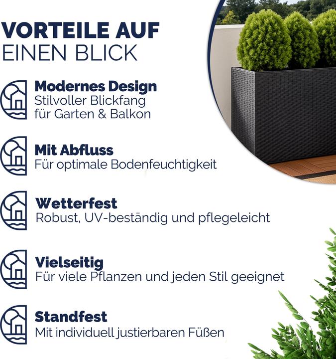 Produktbild Casaria Blumentopf (30.50 cm)