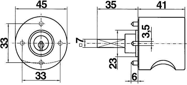 Actual product image Heusser Cylinder olive 3413