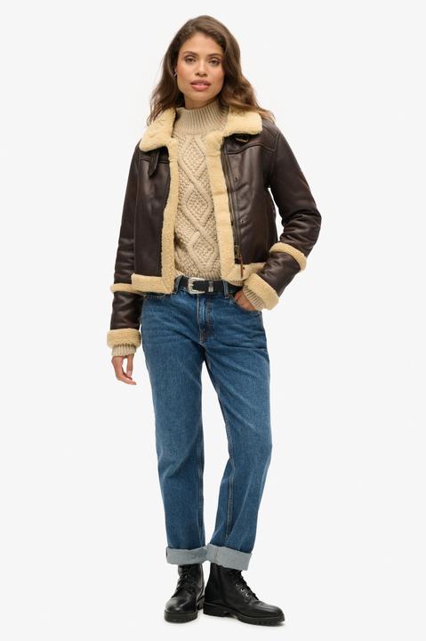 Image du produit Superdry pull polo en maille aran cable (XS)