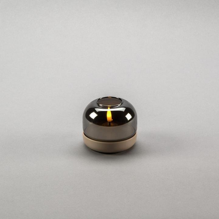 Produktbild LED Kerze sandiger Sockel 1835-970 1835-970 6h Timer D8,5 H7,5cm AA excl. (1x)