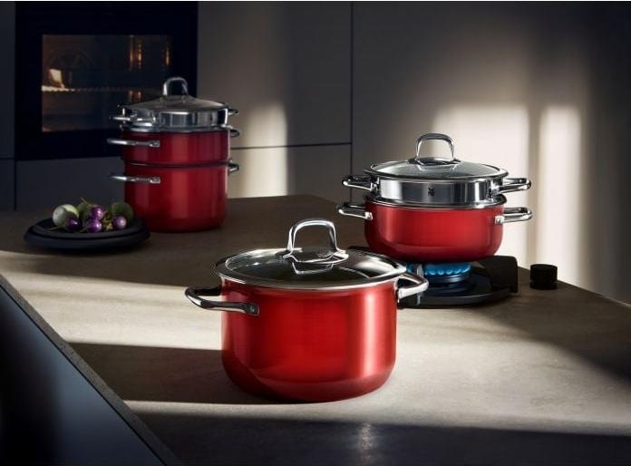 Image du produit WMF Pot à rôtir rouge (18 cm, Poêle à frire, Acier inoxydable)