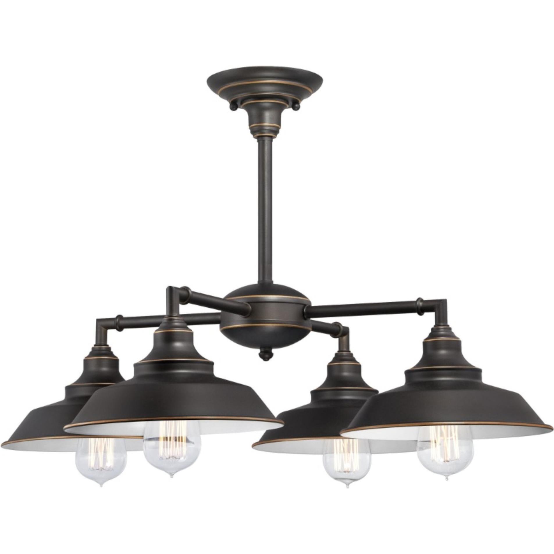 Westinghouse, Kronleuchter, Kronleuchter Iron Hill geölte Bronze (64 cm)