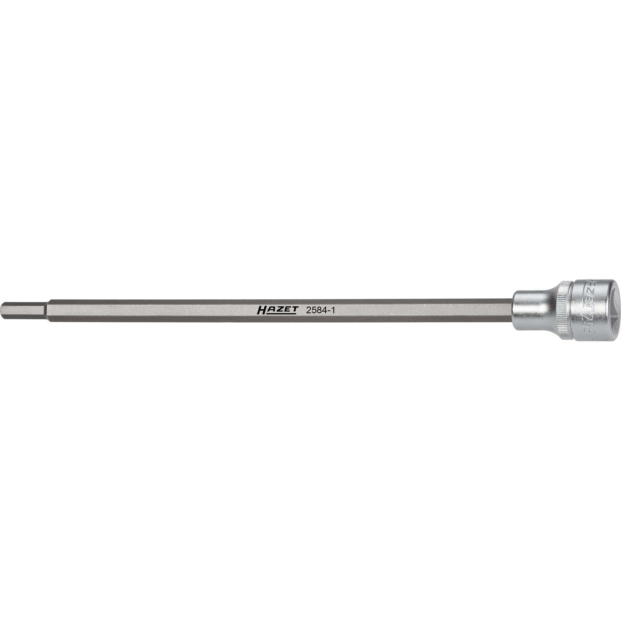 HAZET, Steckschlüssel + Stecknuss, Saugrohr Schraubendreher-Steckschlüsseleinsatz 2584-1 ∙ Vierkant12,5 mm (1/2 Zoll) ∙ ...