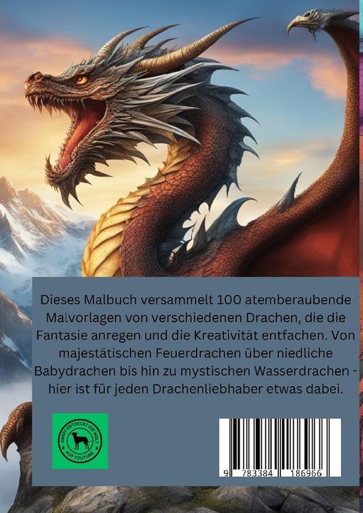 Produktbild Bilderbuch / Malbuch Drachen