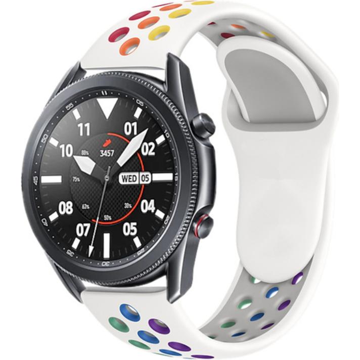 Strap-it Sportarmband (22 mm, Silikon), Uhrenarmband, Weiss