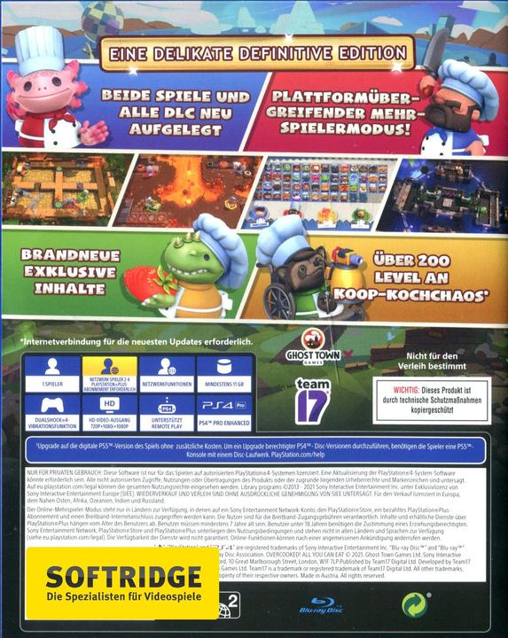 Image du produit Sold Out Overcooked - All You Can Eat (à volonté) (PS4, DE)