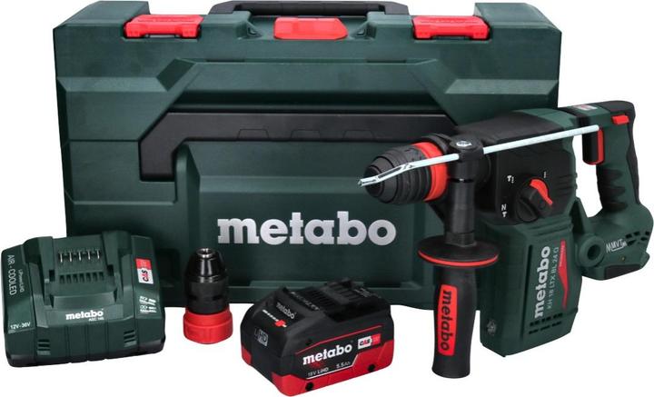 Immagine prodotto Metabo KH 18 LTX BL 24 Q Batteria combinata martello 18 V 2,2 J + 1x batteria 5,5 Ah + caricatore + metaBOX (Batteria ricaricabile)