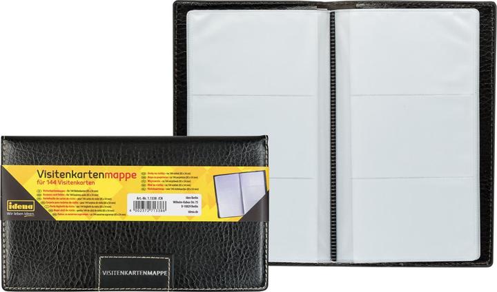 Immagine prodotto Idena Cartella per biglietti da visita nera alta (85 x 54 mm)