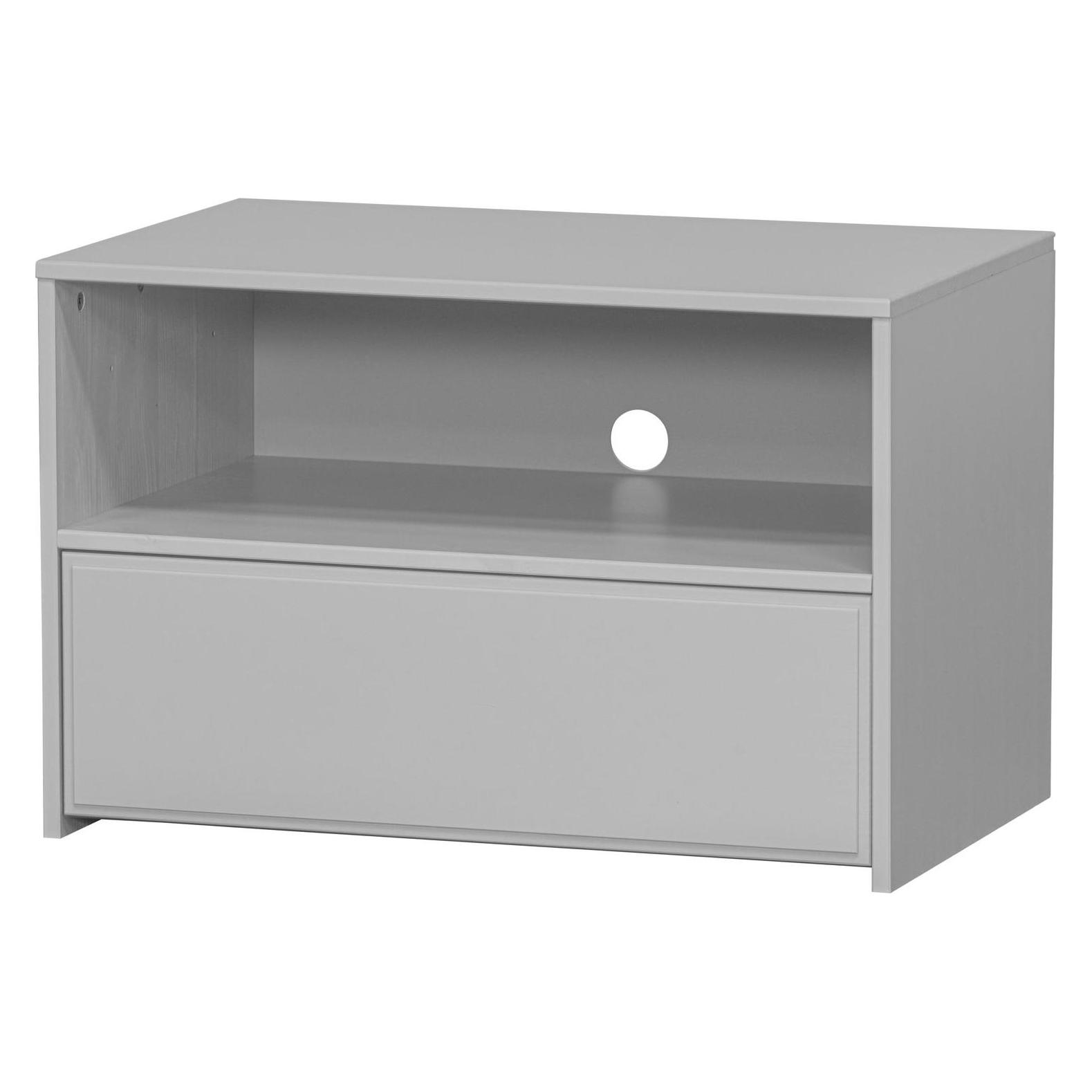 Woood Lowboard "Yissa Mit Fsc Massivkiefer Und Offenem Stauraum" Fsc Massivkiefer, Modular Erweiterbar, Tragkraft 15 Kg