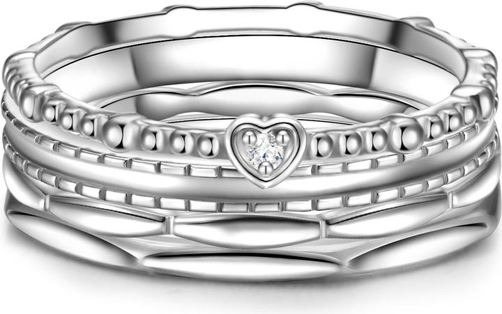 Produktbild Glanzstücke München Damen Herz Sterling Silber Zirkonia silber - 31974 (60, 925 Silber)