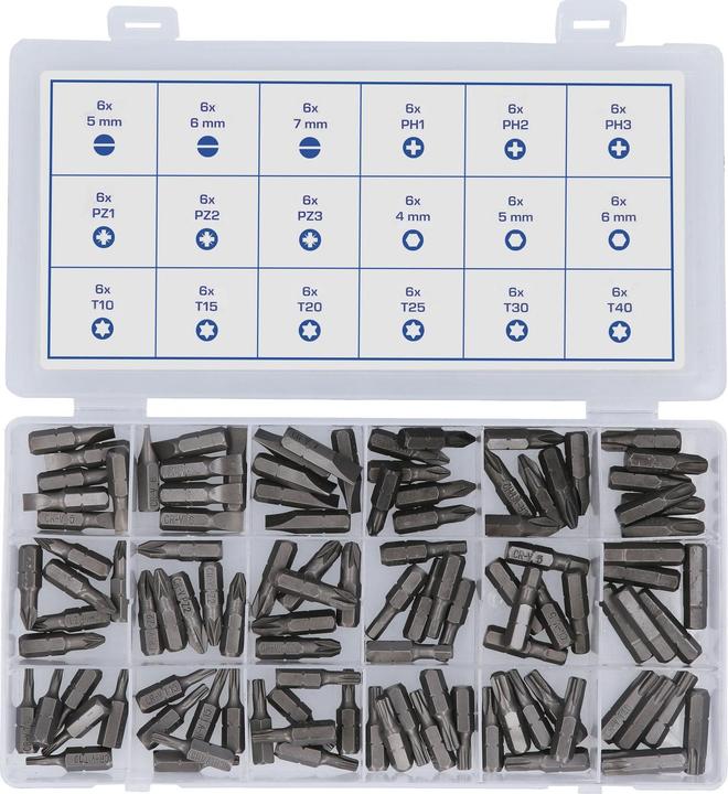 Actual product image Brilliant Tools Bit assortment, 108 pcs (Allen screw, Screw slot)