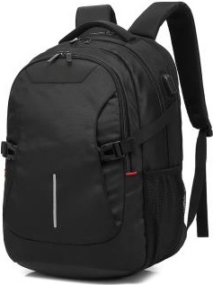 Produktbild Global, backpack 15.6", black, with USB charging port (0.27 l)