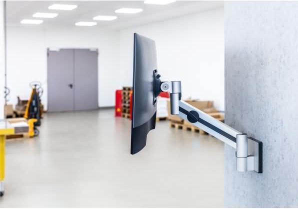 Immagine prodotto Durable Supporto a parete con braccio per 1 monitor, alt. x largh. x prof. 350 x 290 x (Muro, 38", 8 kg)