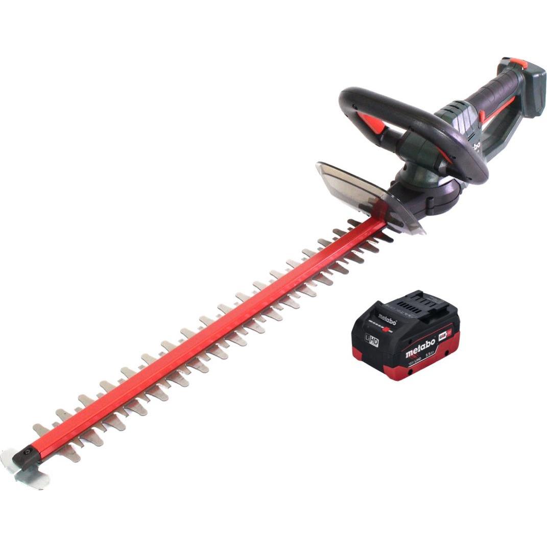 Thumbnail - Metabo, Heckenschere, HS 18 LTX 45 Akku Heckenschere 18 V 43 cm + 1x Akku 5,5 Ah - ohne Ladegerät (Akkuheckenschere)