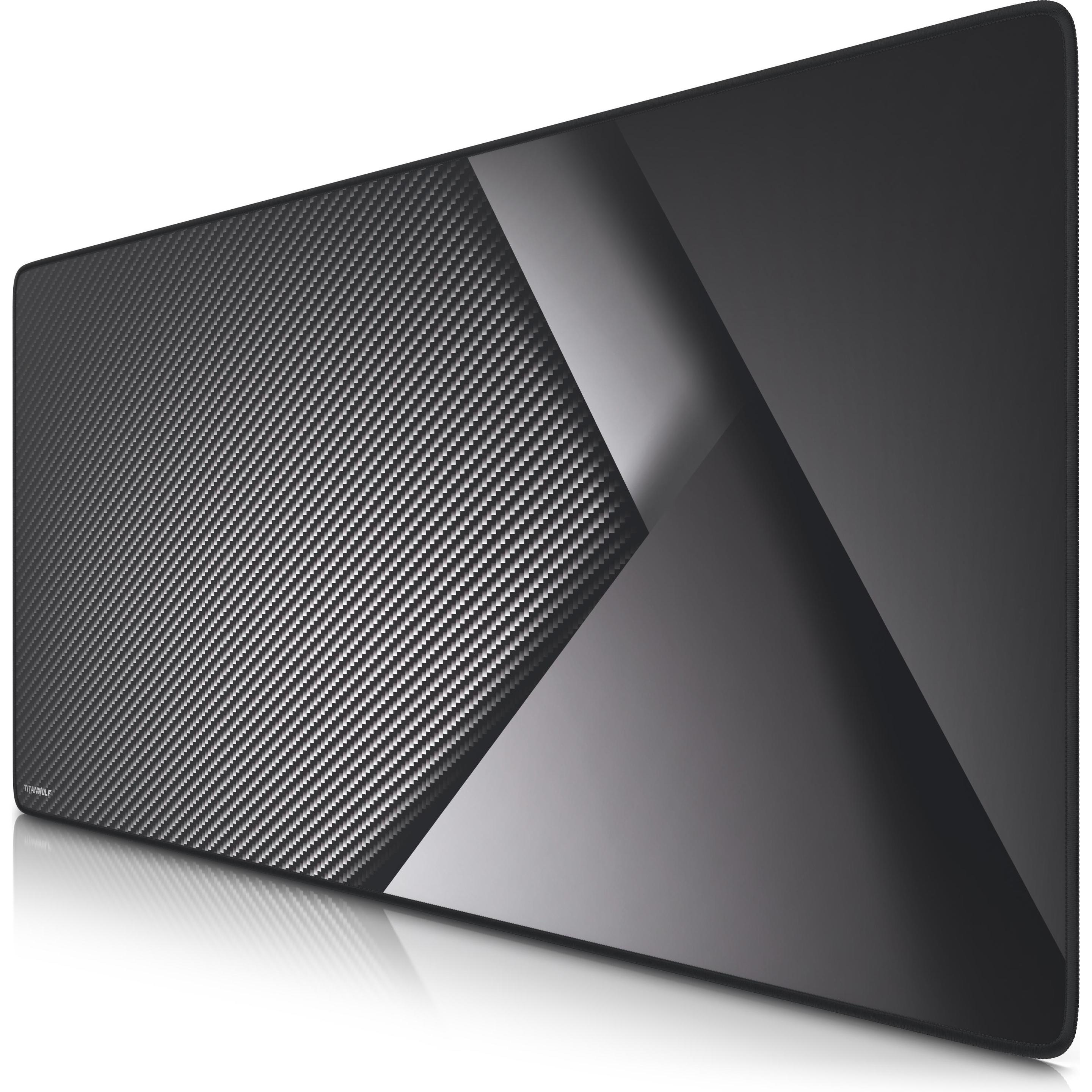Titanwolf Gaming Mauspad, 900 x 400mm XXL Mausmatte, verbessert Präzision & Geschwindigkeit, Carbon (XXL), Mausmatte, Sc...