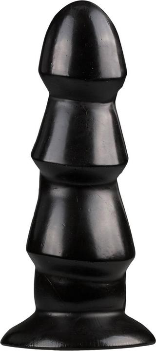 Produktbild All Black Analdildo mit Riffeln