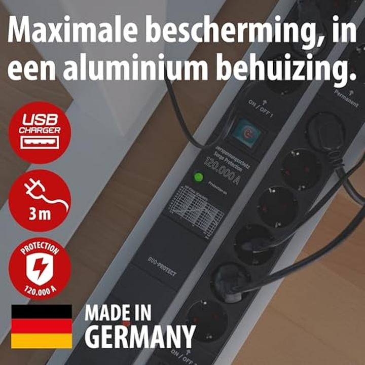 Actual product image Brennenstuhl Premium Protect Line (14 x, CEE 7/3, 3 m)