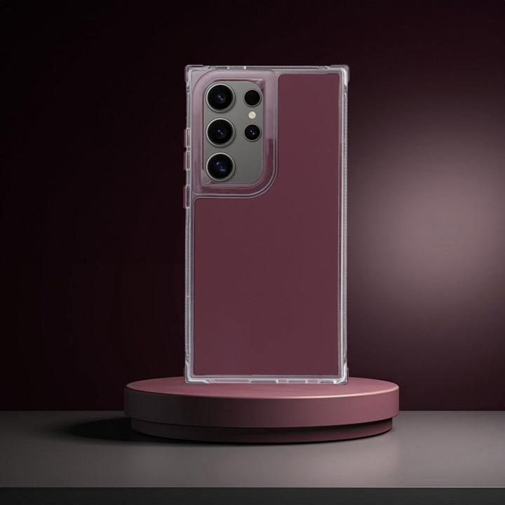 Actual product image OEM LCD display! MATRIX Case for SAMSUNG S25 Ultra purple (Samsung Galaxy S25 Ultra)
