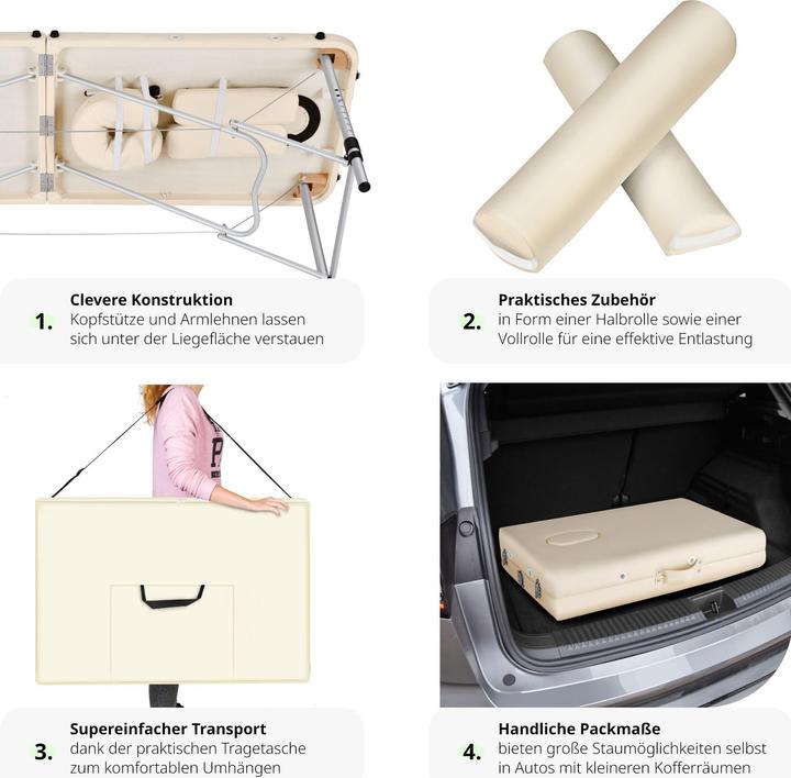 Actual product image tectake Massage table