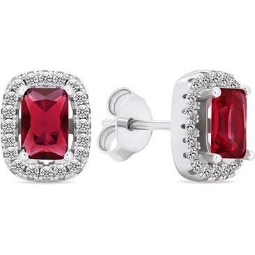 Brilio, Ohrringe, Silver - Sparkling silver earrings with zircons EA578WR