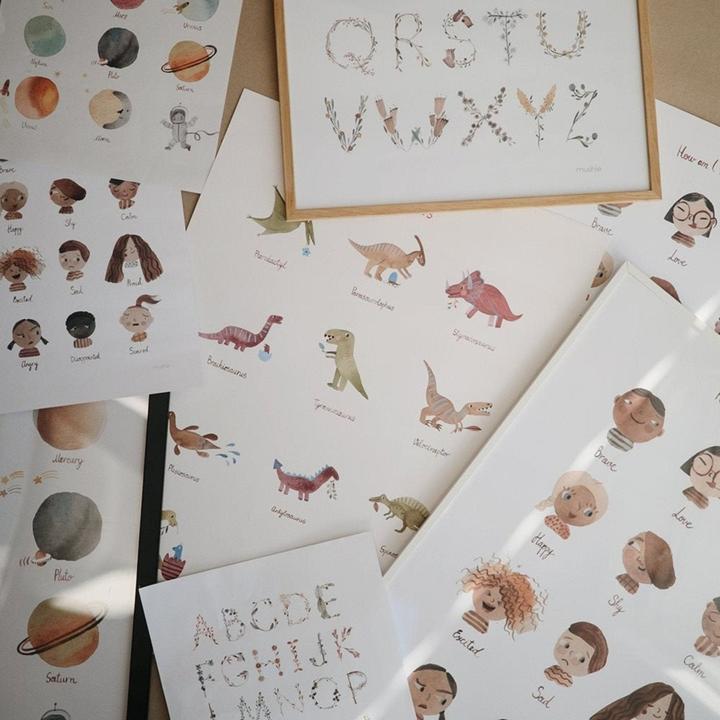 Actual product image Mushie Dinosaurs A (A3)