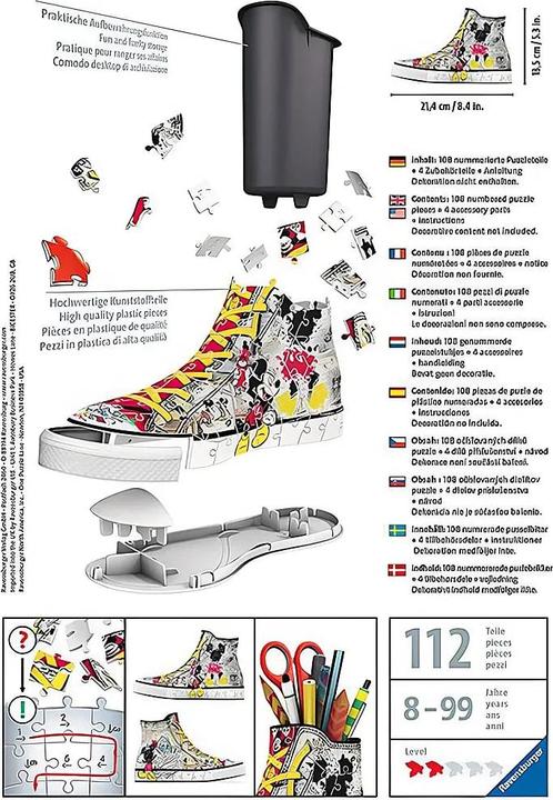 Produktbild Ravensburger Sneaker Disney Mickey 108p (108 Teile)