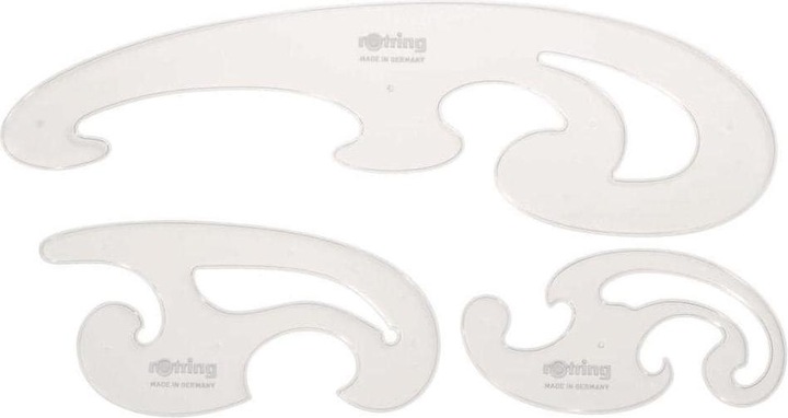 Produktbild Rotring Burmester Satz Centro 3-teilig (0 mm)
