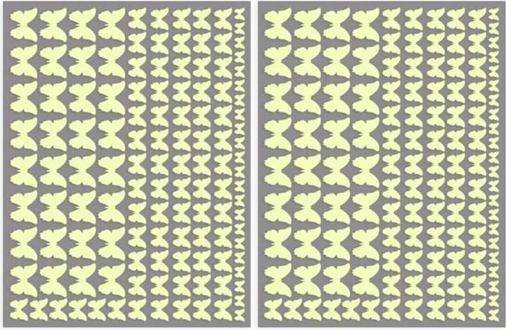 Produktbild Trenddeko Leuchtsticker Schmetterlinge (21 x 21 cm)